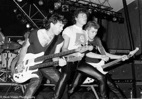George Kooymans show photo by Henk Vinkes at Joure show July 30, 1983